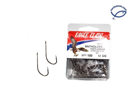 6331-10-Anzuelos Kirby Eagle Claw  Cajita de 100 Unidades